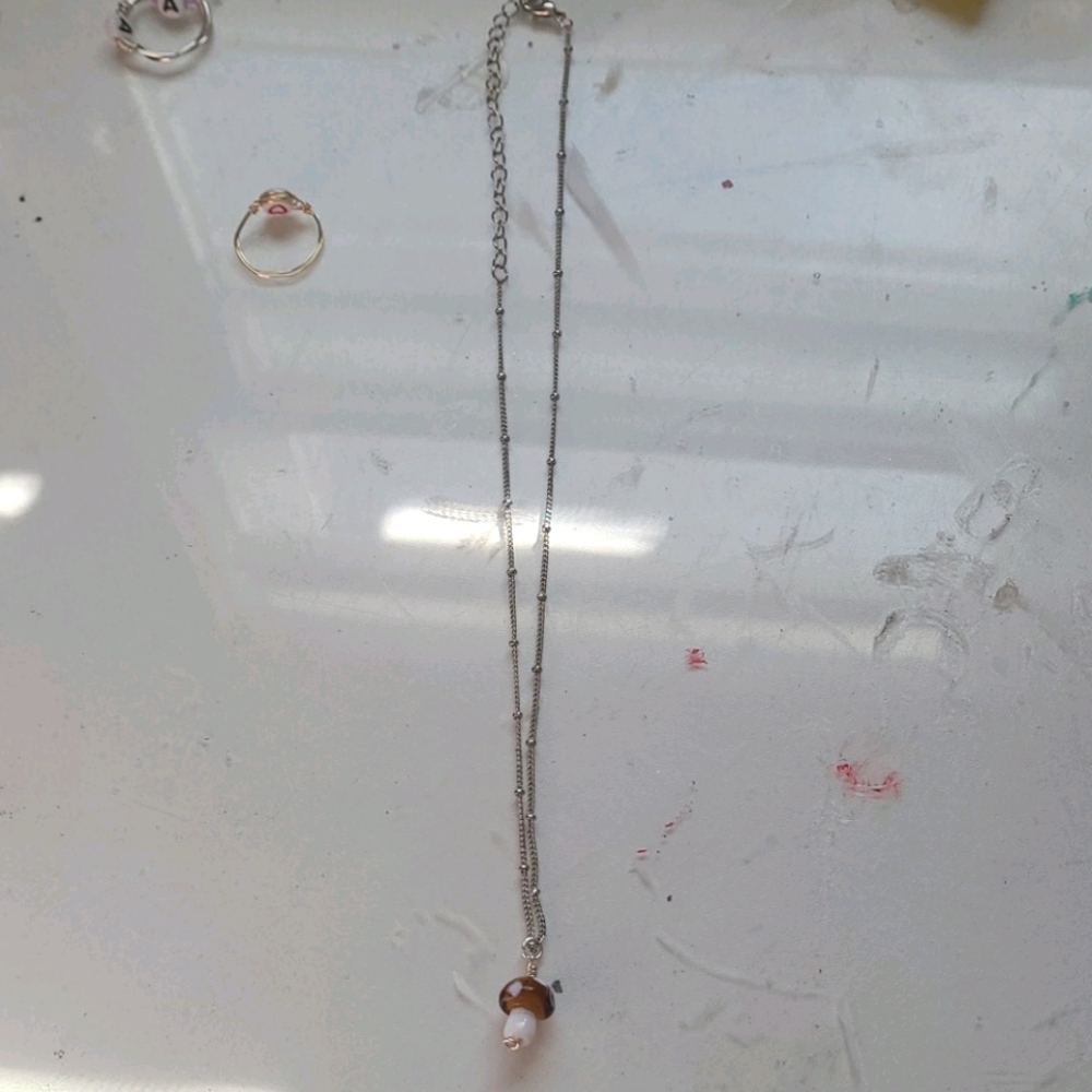 Mushroom necklace
